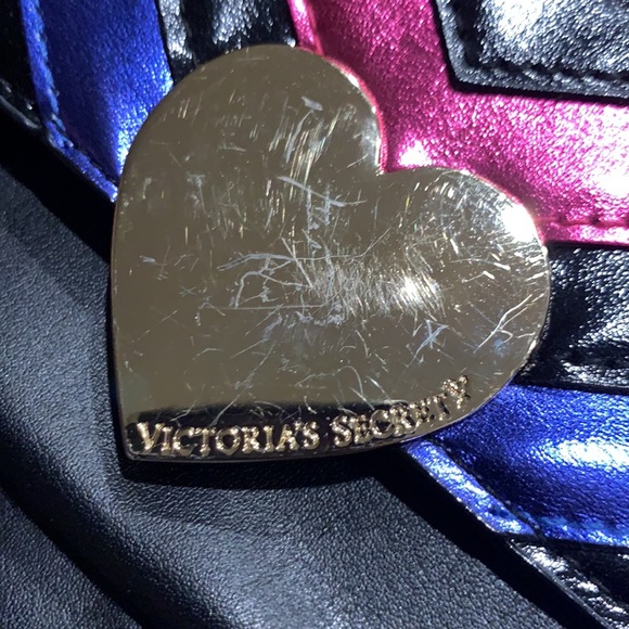 Victoria Secret black pink heart clutch wallet - Picture 7 of 7